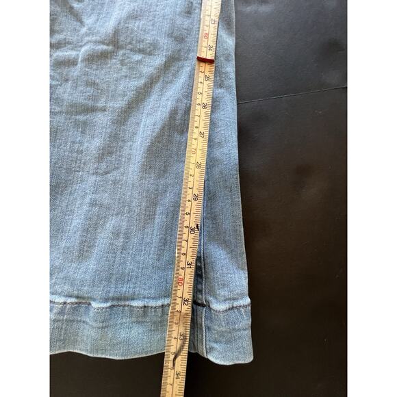 Express Flare Mid Rise Women’s Jeans Size 12 Long Denim Perfect Lift Stretch 12L - Picture 4 of 8